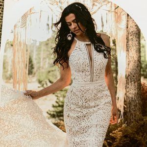 Boho Ivory Wedding Dress